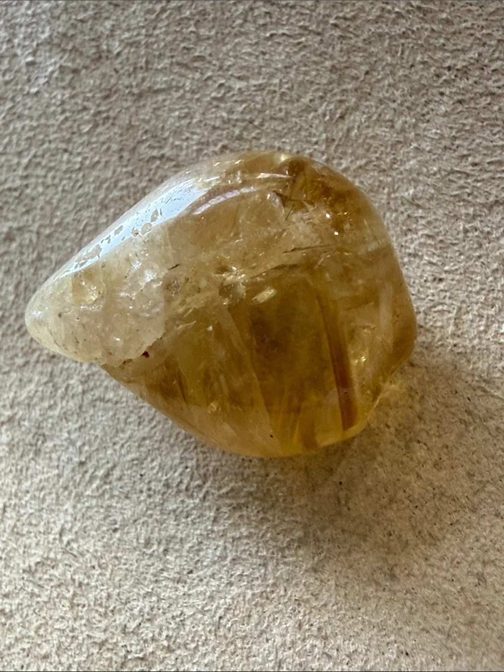 Natural Citrine Tumbled Crystal Stone!